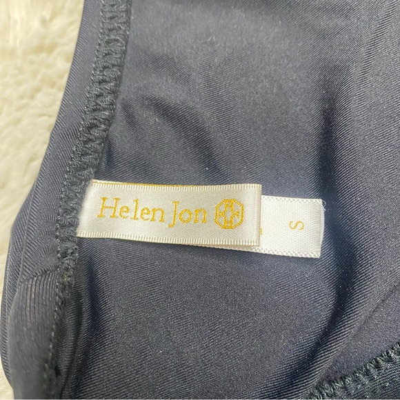 Helen Jon Essential Tortoise Tankini Hipster Bikini Two Piece Set Black Small - Picture 9 of 16